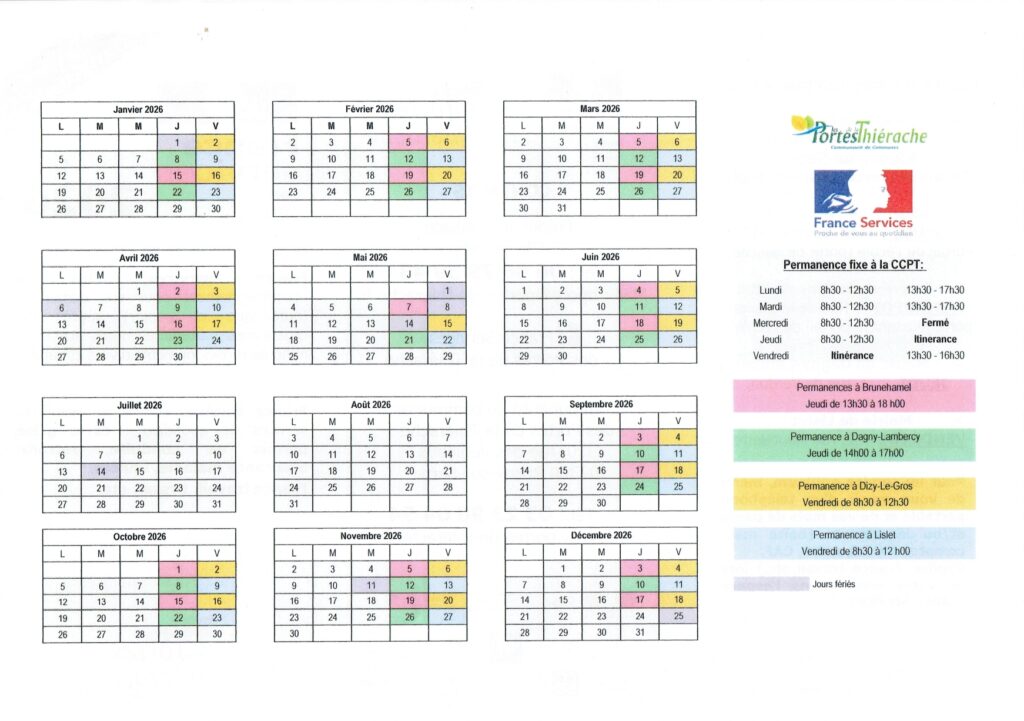 Planning France Services 2026