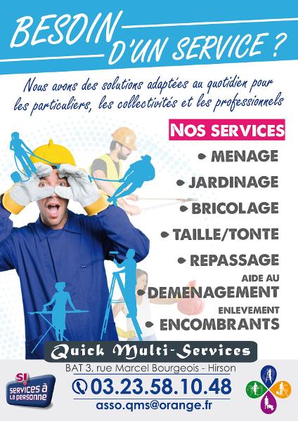 Quick Multi-Services : un service donnant – donnant – Les Portes de la  Thiérache
