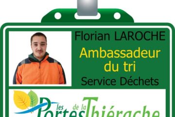 Badge Florian Laroche, ambassadeur du tri